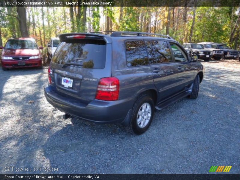 Electric Green Mica / Ivory 2002 Toyota Highlander V6 4WD