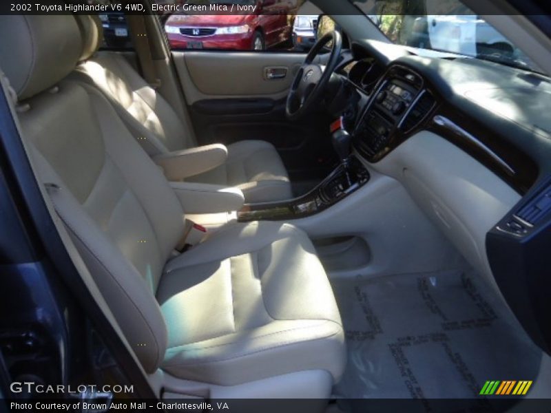 Electric Green Mica / Ivory 2002 Toyota Highlander V6 4WD