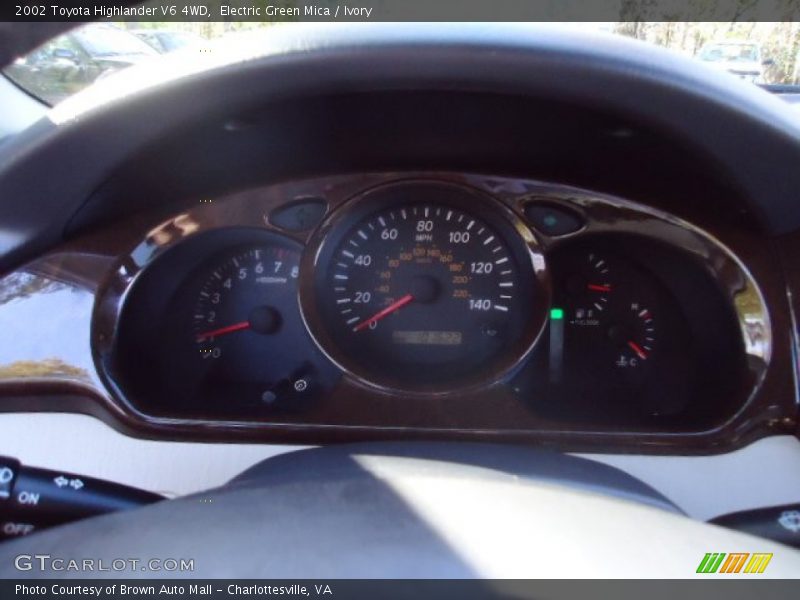 Electric Green Mica / Ivory 2002 Toyota Highlander V6 4WD