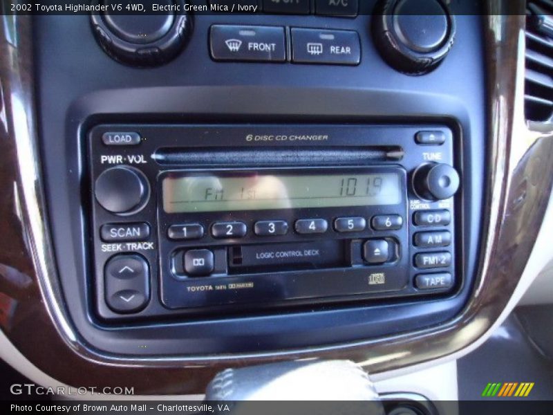 Electric Green Mica / Ivory 2002 Toyota Highlander V6 4WD