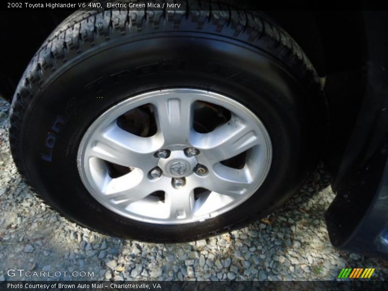 Electric Green Mica / Ivory 2002 Toyota Highlander V6 4WD