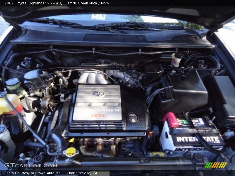 Electric Green Mica / Ivory 2002 Toyota Highlander V6 4WD