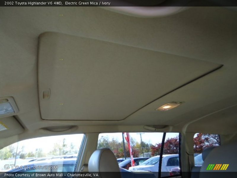 Electric Green Mica / Ivory 2002 Toyota Highlander V6 4WD