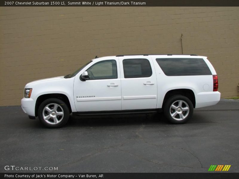 Summit White / Light Titanium/Dark Titanium 2007 Chevrolet Suburban 1500 LS