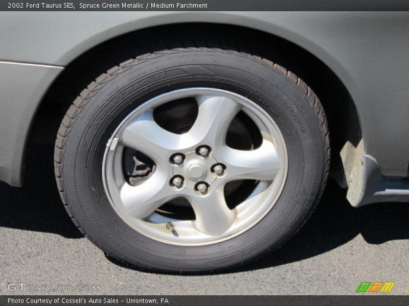 Spruce Green Metallic / Medium Parchment 2002 Ford Taurus SES