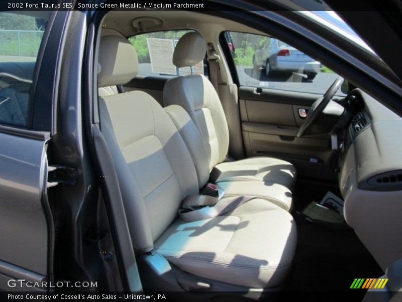Spruce Green Metallic / Medium Parchment 2002 Ford Taurus SES