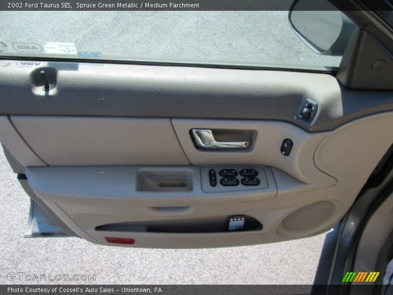 Spruce Green Metallic / Medium Parchment 2002 Ford Taurus SES