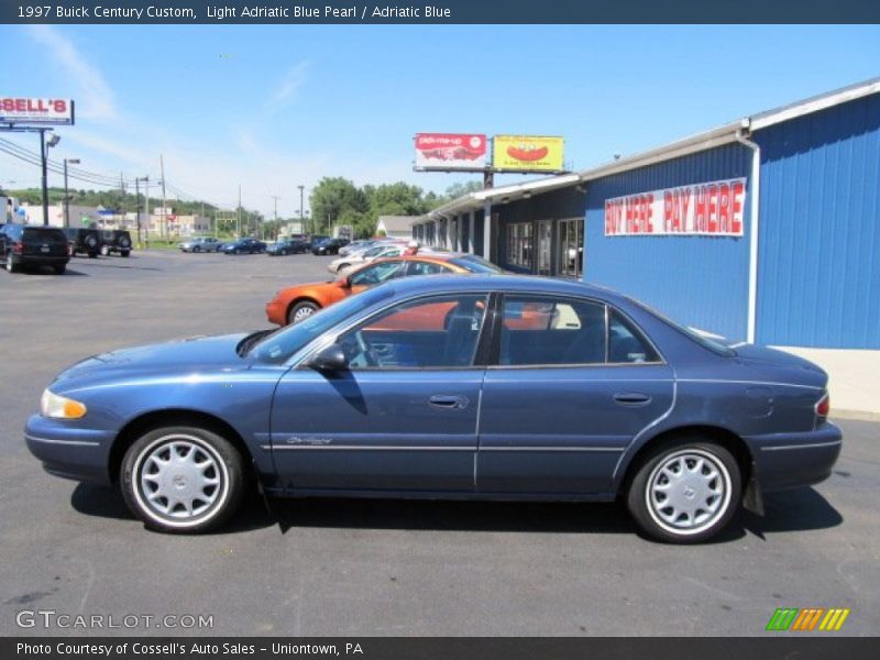 Light Adriatic Blue Pearl / Adriatic Blue 1997 Buick Century Custom