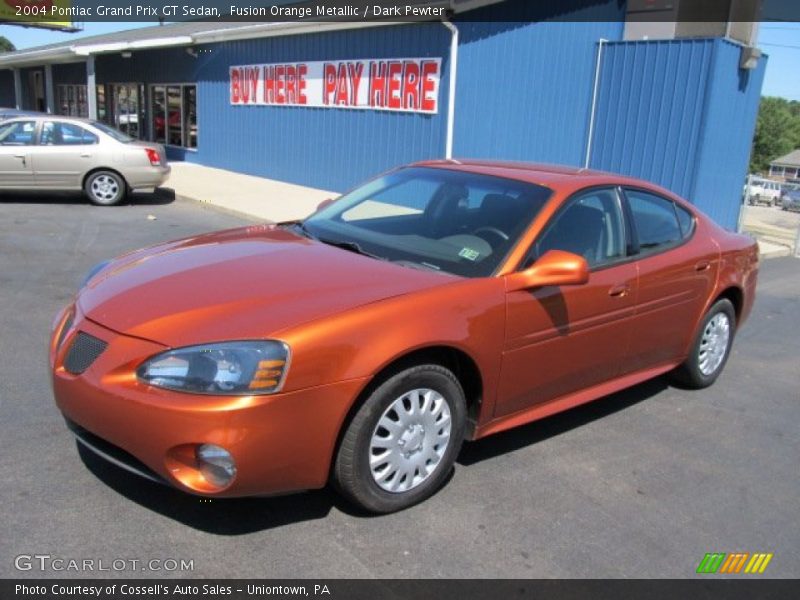 Fusion Orange Metallic / Dark Pewter 2004 Pontiac Grand Prix GT Sedan