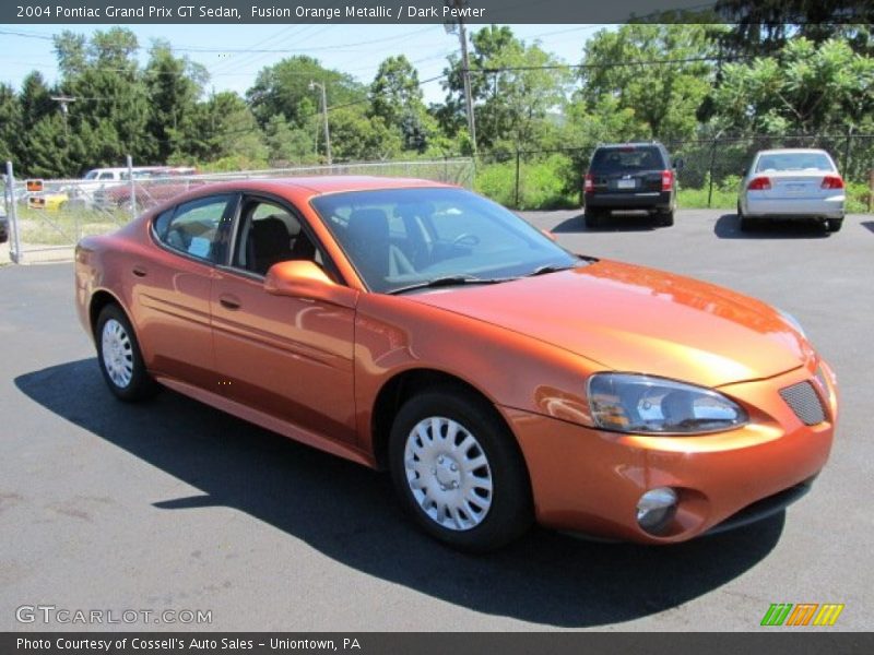 Fusion Orange Metallic / Dark Pewter 2004 Pontiac Grand Prix GT Sedan