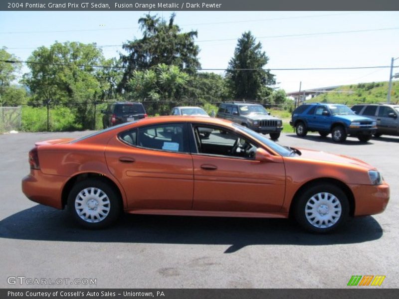 Fusion Orange Metallic / Dark Pewter 2004 Pontiac Grand Prix GT Sedan