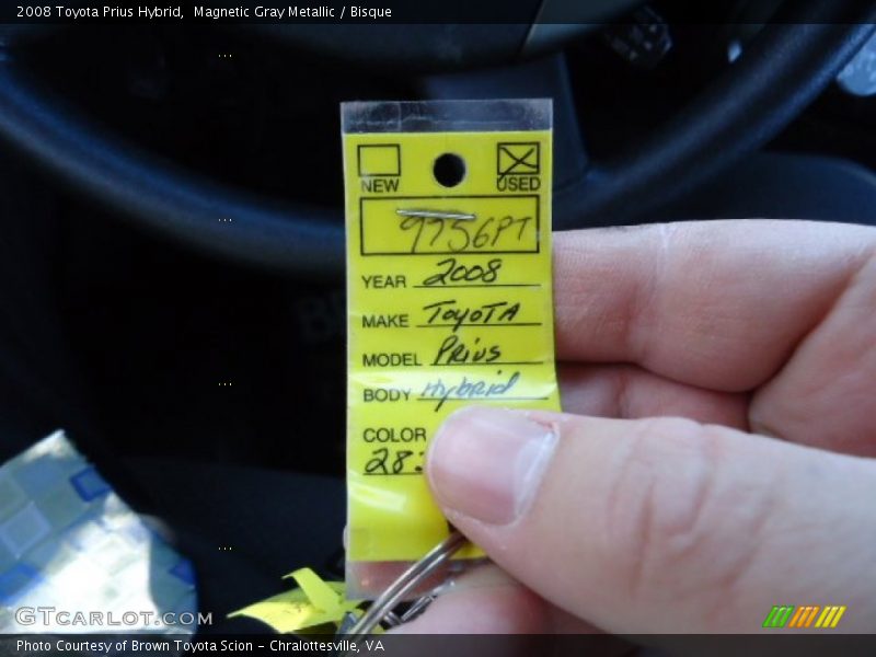 Magnetic Gray Metallic / Bisque 2008 Toyota Prius Hybrid