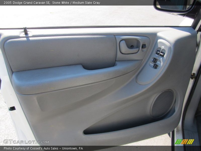 Stone White / Medium Slate Gray 2005 Dodge Grand Caravan SE