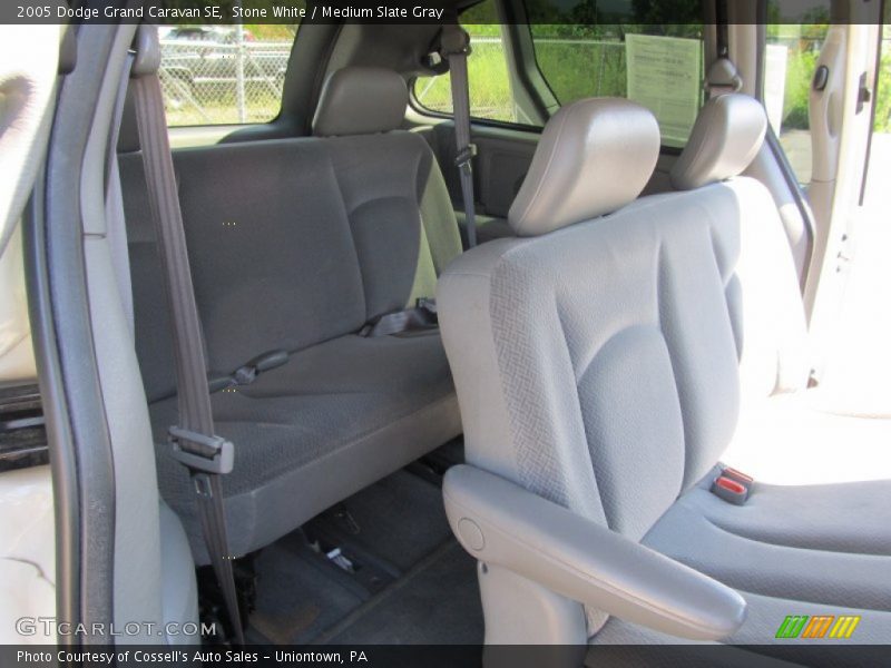 Stone White / Medium Slate Gray 2005 Dodge Grand Caravan SE