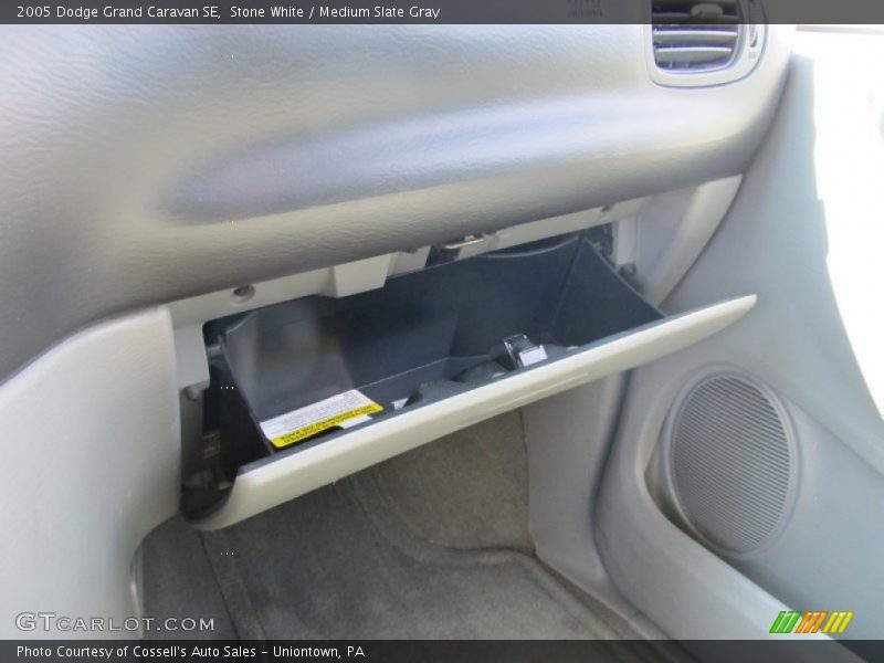 Stone White / Medium Slate Gray 2005 Dodge Grand Caravan SE