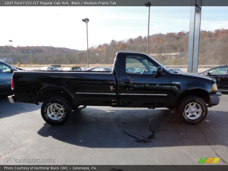 Black / Medium Prairie Tan 1997 Ford F150 XLT Regular Cab 4x4