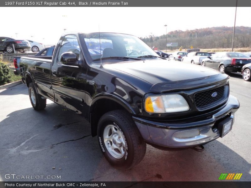 Black / Medium Prairie Tan 1997 Ford F150 XLT Regular Cab 4x4