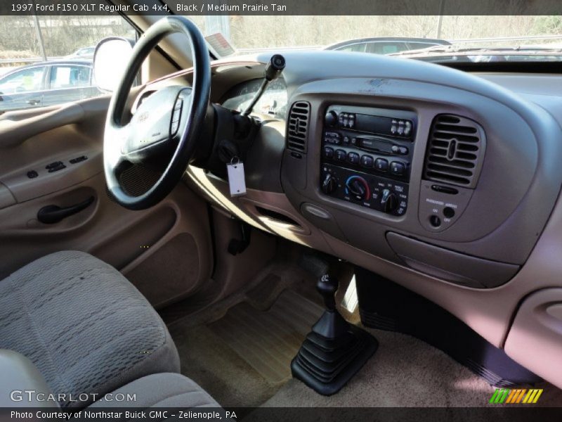 Black / Medium Prairie Tan 1997 Ford F150 XLT Regular Cab 4x4