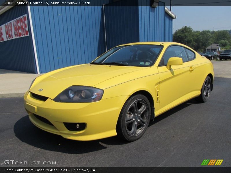 Sunburst Yellow / Black 2006 Hyundai Tiburon GS