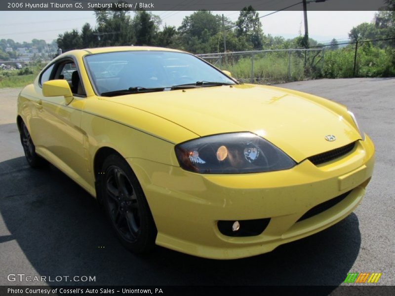 Sunburst Yellow / Black 2006 Hyundai Tiburon GS