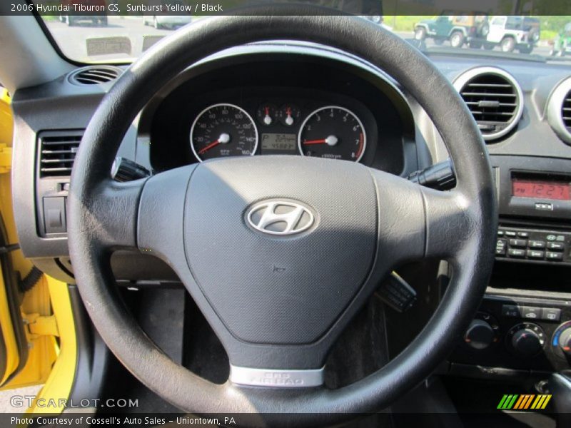 Sunburst Yellow / Black 2006 Hyundai Tiburon GS