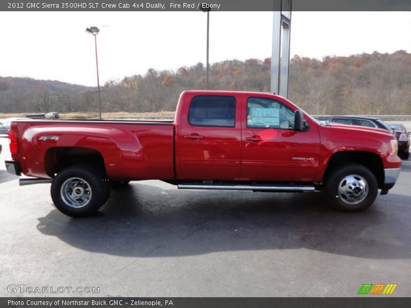 Fire Red / Ebony 2012 GMC Sierra 3500HD SLT Crew Cab 4x4 Dually