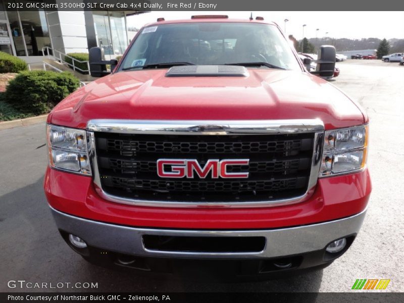 Fire Red / Ebony 2012 GMC Sierra 3500HD SLT Crew Cab 4x4 Dually