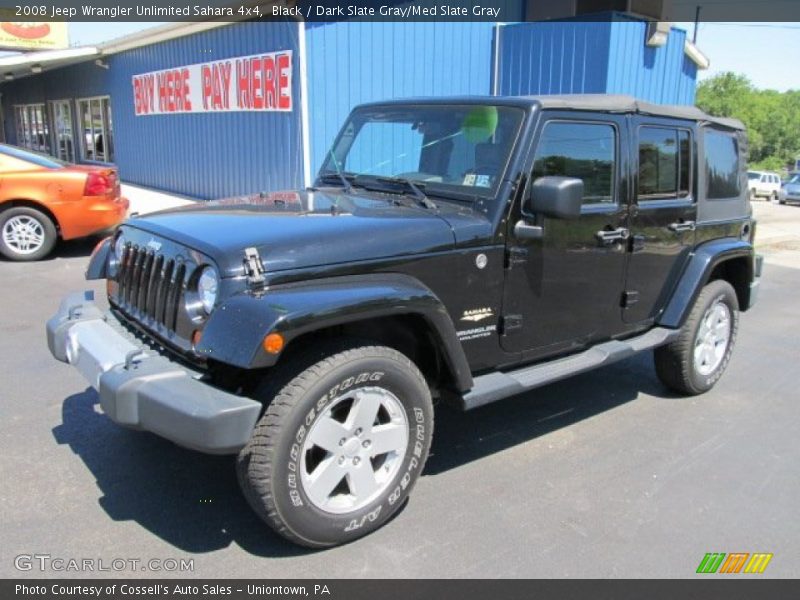 Black / Dark Slate Gray/Med Slate Gray 2008 Jeep Wrangler Unlimited Sahara 4x4