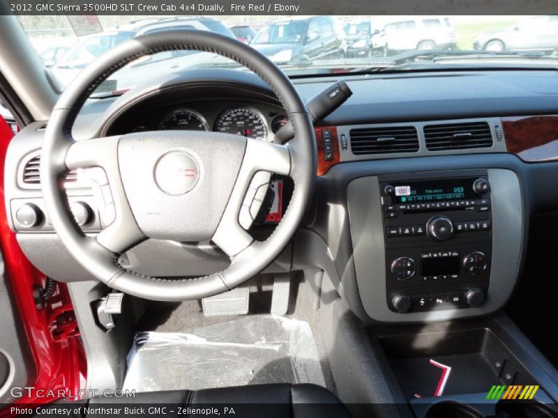 Fire Red / Ebony 2012 GMC Sierra 3500HD SLT Crew Cab 4x4 Dually