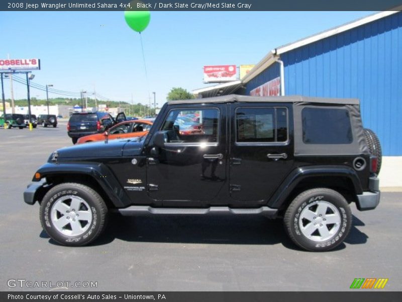 Black / Dark Slate Gray/Med Slate Gray 2008 Jeep Wrangler Unlimited Sahara 4x4