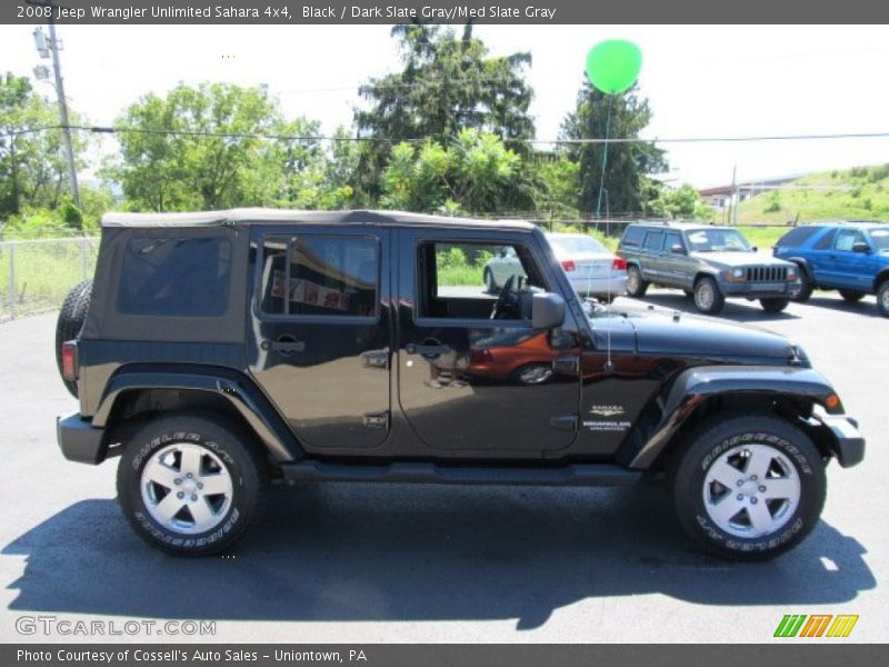 Black / Dark Slate Gray/Med Slate Gray 2008 Jeep Wrangler Unlimited Sahara 4x4