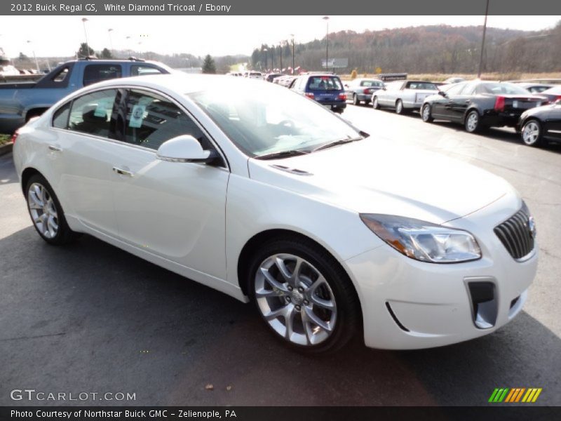 White Diamond Tricoat / Ebony 2012 Buick Regal GS