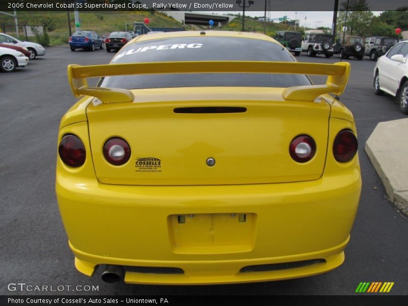 Rally Yellow / Ebony/Yellow 2006 Chevrolet Cobalt SS Supercharged Coupe