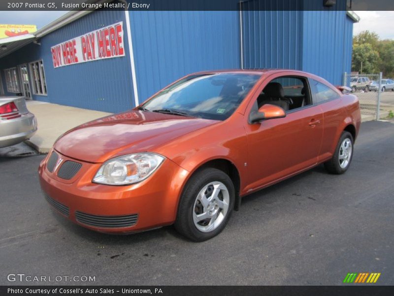 Fusion Orange Metallic / Ebony 2007 Pontiac G5