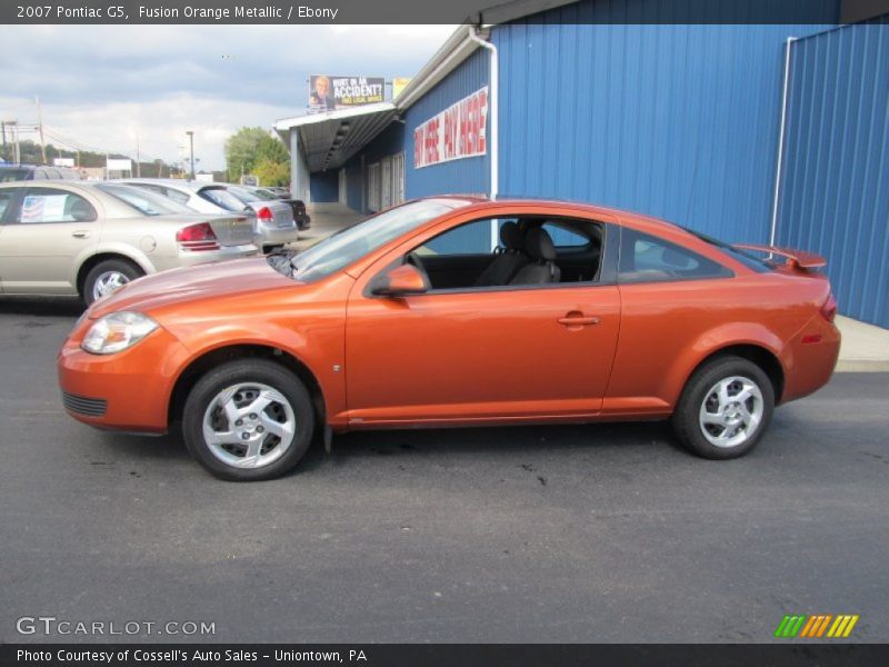 Fusion Orange Metallic / Ebony 2007 Pontiac G5