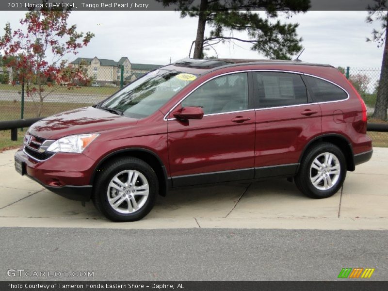 Tango Red Pearl / Ivory 2011 Honda CR-V EX-L
