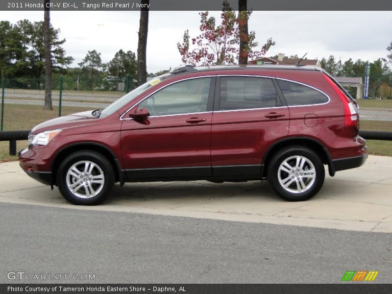 Tango Red Pearl / Ivory 2011 Honda CR-V EX-L