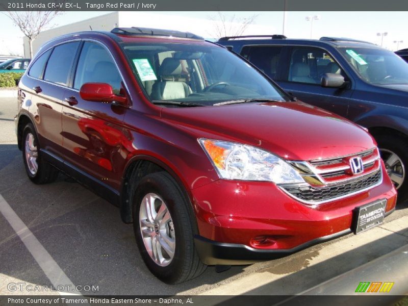 Tango Red Pearl / Ivory 2011 Honda CR-V EX-L