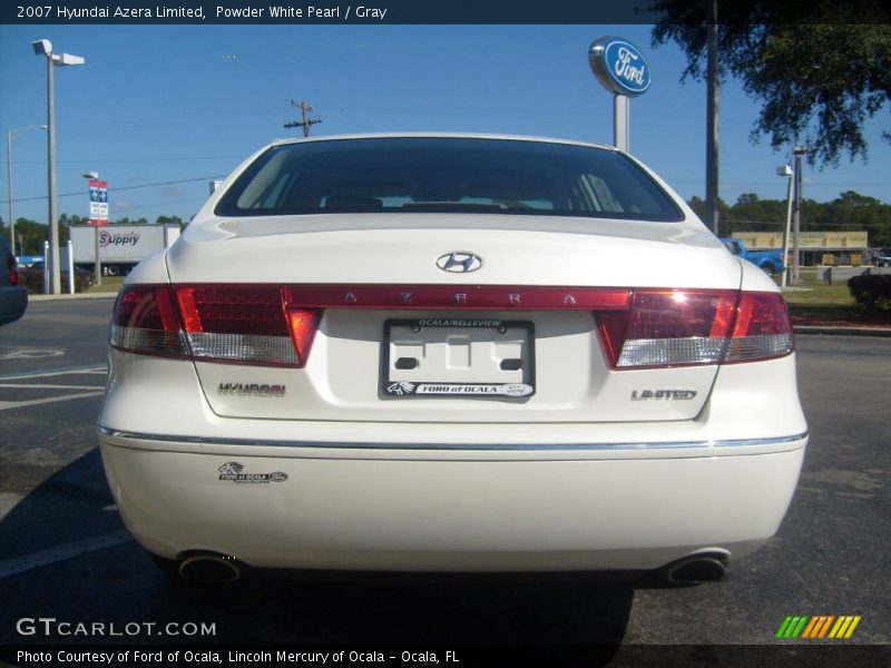 Powder White Pearl / Gray 2007 Hyundai Azera Limited