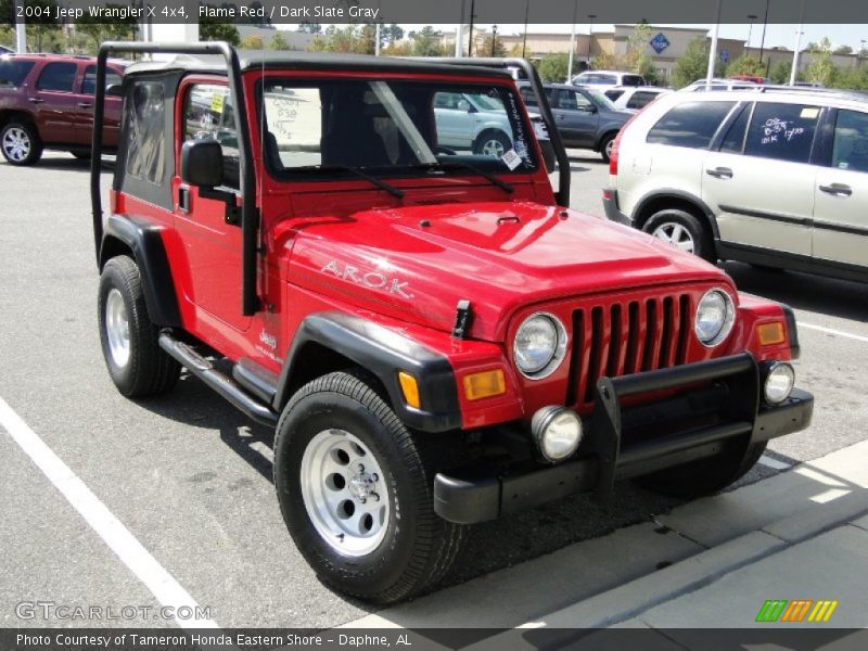 Flame Red / Dark Slate Gray 2004 Jeep Wrangler X 4x4