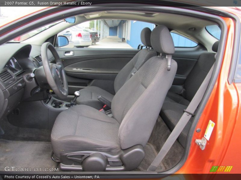 Fusion Orange Metallic / Ebony 2007 Pontiac G5