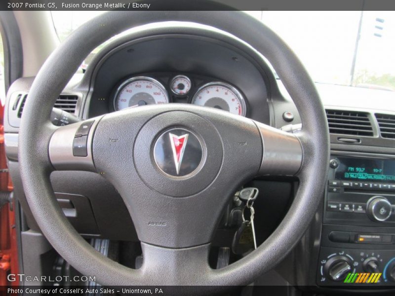 Fusion Orange Metallic / Ebony 2007 Pontiac G5