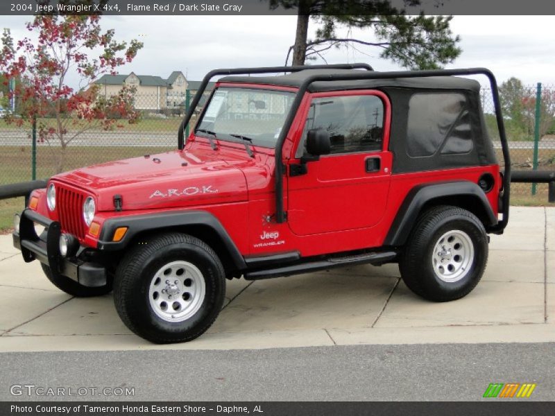 Flame Red / Dark Slate Gray 2004 Jeep Wrangler X 4x4