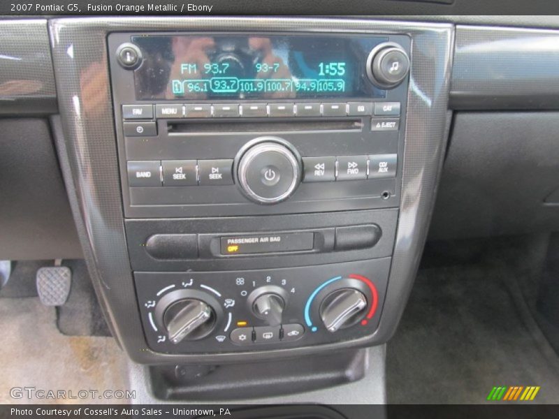 Fusion Orange Metallic / Ebony 2007 Pontiac G5