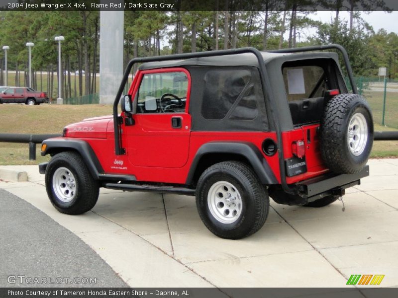 Flame Red / Dark Slate Gray 2004 Jeep Wrangler X 4x4