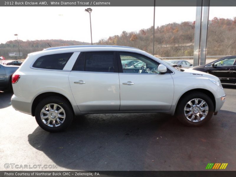 White Diamond Tricoat / Cashmere 2012 Buick Enclave AWD