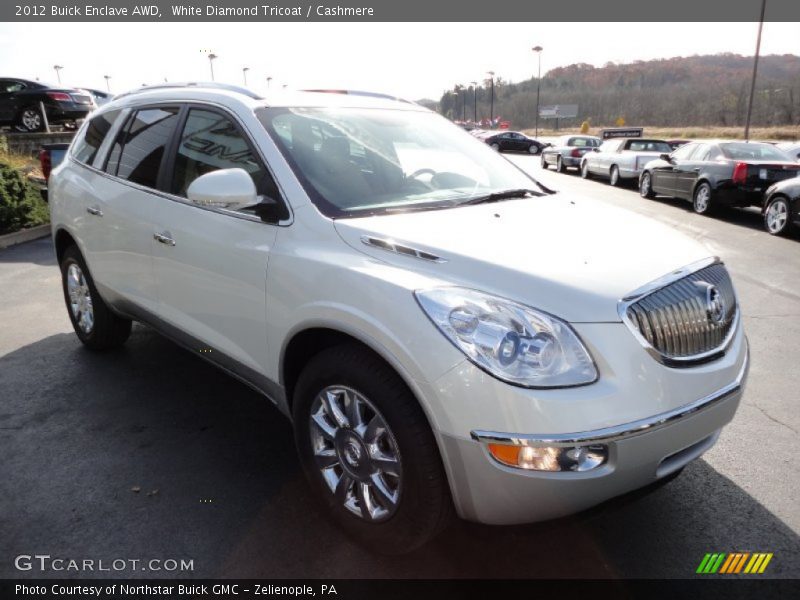 White Diamond Tricoat / Cashmere 2012 Buick Enclave AWD