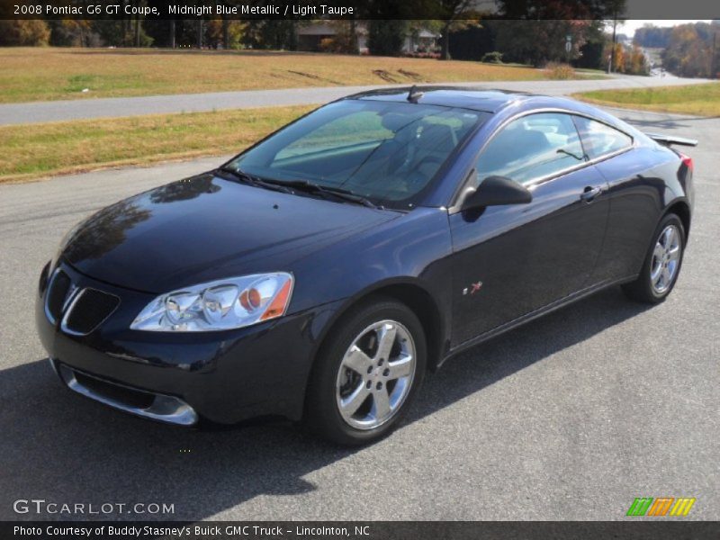 Midnight Blue Metallic / Light Taupe 2008 Pontiac G6 GT Coupe