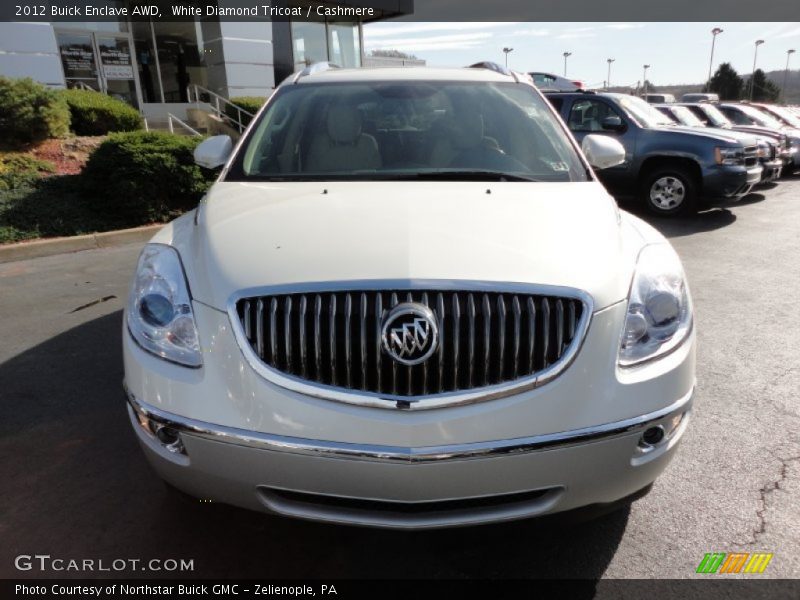 White Diamond Tricoat / Cashmere 2012 Buick Enclave AWD