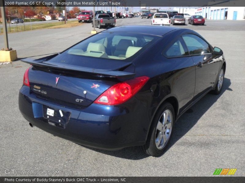 Midnight Blue Metallic / Light Taupe 2008 Pontiac G6 GT Coupe